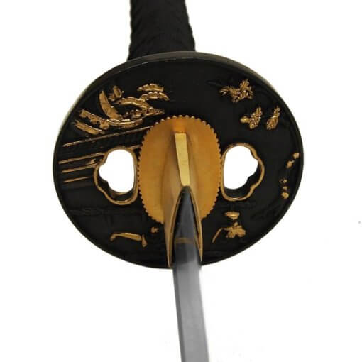 DerShogun Schwarzes Katana Samuraischwert - Damaszener Stahl – Bild 6